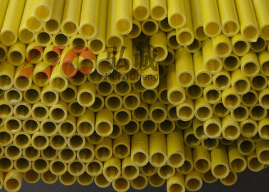 Желтая трубка стеклоткани Пултрудед/прочность трубки стеклоткани полости высокая Флексурал